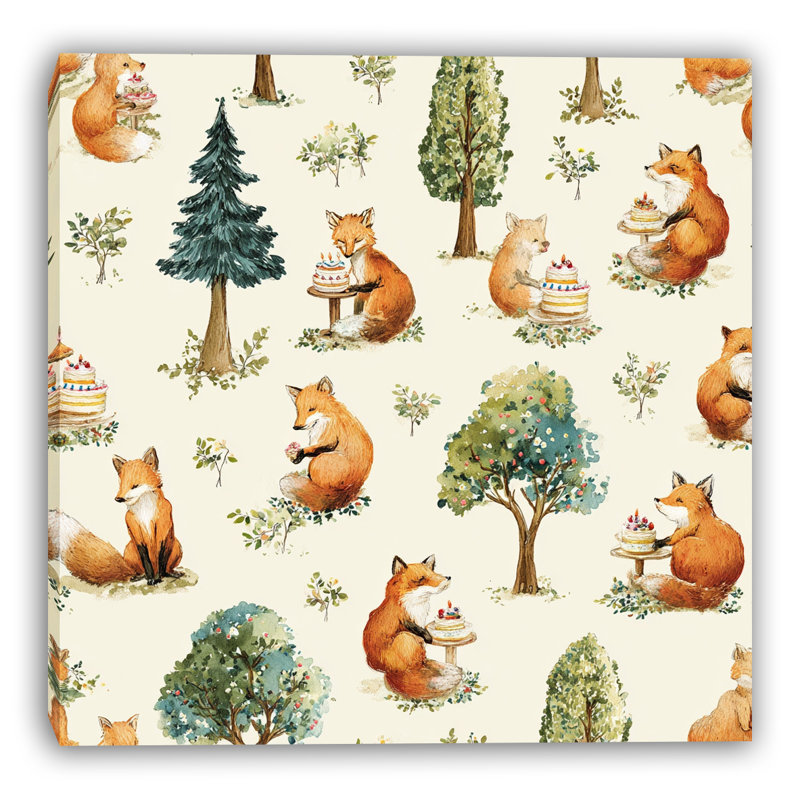 "Forest Friends", pique-nique sur toile tendue
