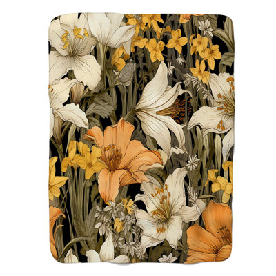 Wild Florals - 1 Piece Premium Blanket