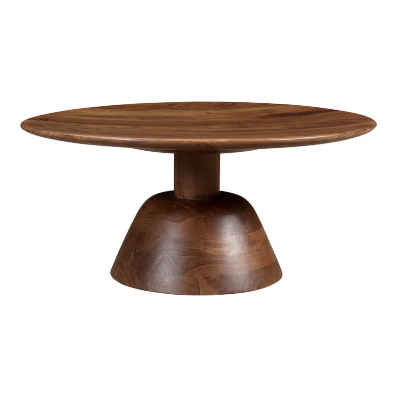 Nels Solid Wood Coffee Table, Brown