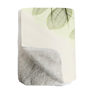 Green X-Ray Of Eucalyptus Standard Throw Blanket