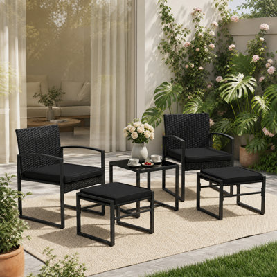 Outdoor Conversation Set with Cushions