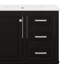 Ensemble d'armoire de salle de bain moderne avec lavabo 30 po, armoire de rangement avec porte à fermeture douce et 3 tiroirs