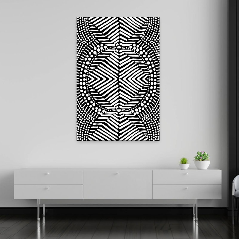 Tribal Abstract Contemporary Wall Art Print, 152.4cm H x 101.6cm W