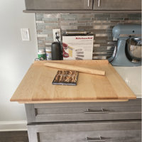 Maple Pastry Board, Bread Dough Board with Double Countertop Notch -  billscustombuilds