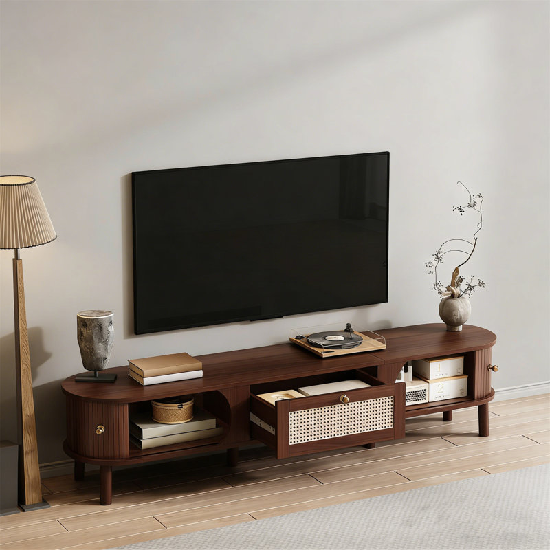 Unfinished TV Stand for TVs up to 70", Brown