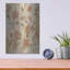 Art mural en métal luxueux «Floral Scroll Motif» par Silvia Vassileva, 12 po x 16 po-1035211063