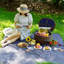 Panier en osier, service pour 2