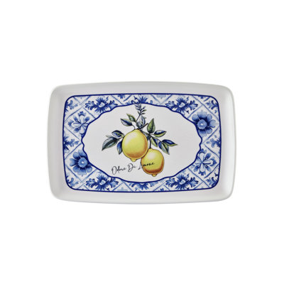Clegg Elegant Yellow Ceramic Platter, 13.4 x 9.8 x 0.8 inches | 100% High-Quality Ceramic, Perfect for Serving & Display | Ideal for Entertaining, Parties, & Home Decor – Durable and Stylish Design
