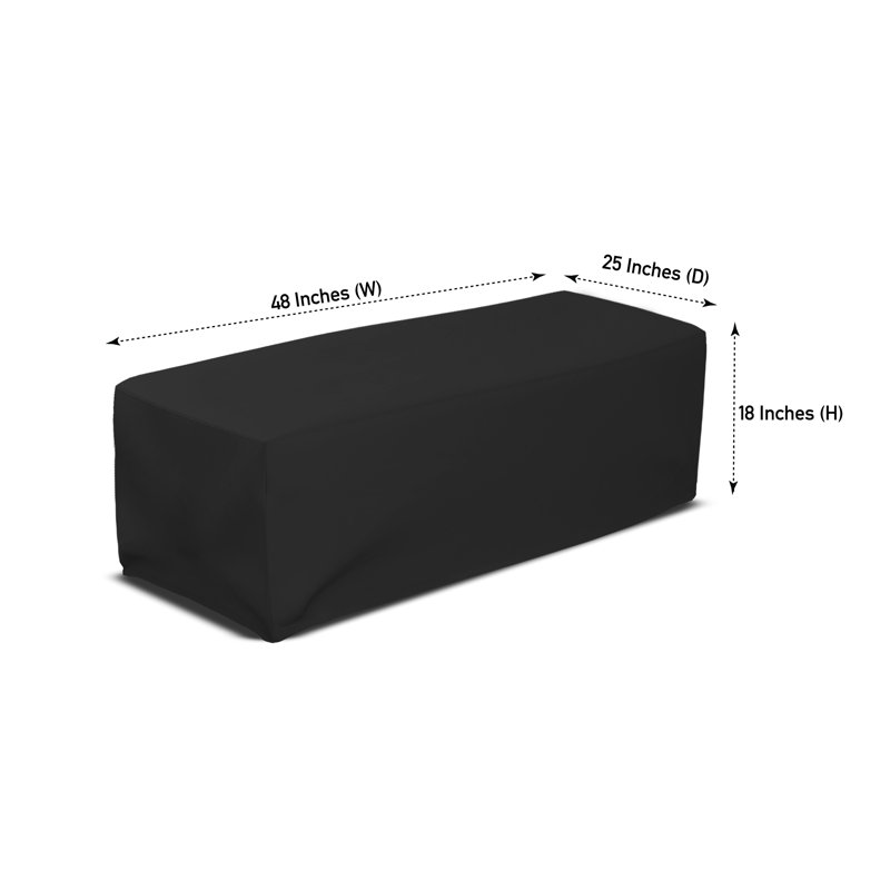 Outdoor Fire Pit Cover, 45.7cm H x 121.9cm W x 63.5cm D
