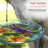 10"W Dragonfly Hanging Glass Bird Feeder & Birdbath