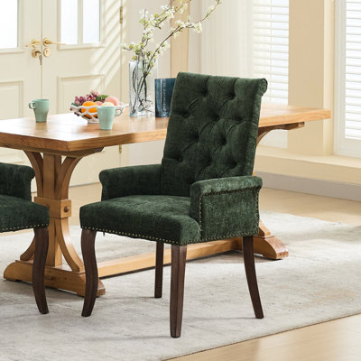 Chaise de salle à manger rembourrée Olive Chenille