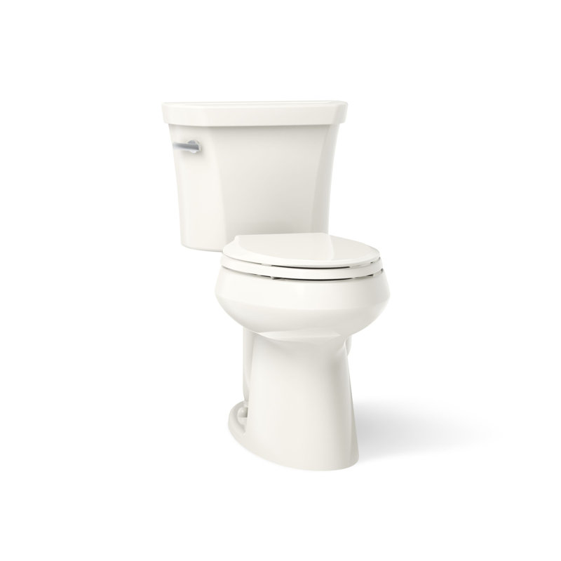 Highline™ 1.28 GPF Water Efficient Elongated Two-Piece Toilet (Seat Not Included), Left, Biscuit