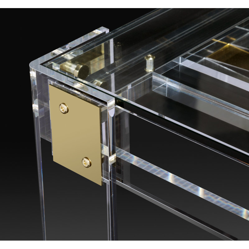 Pierre Interlude 40'' L Glass Backgammon Game Set