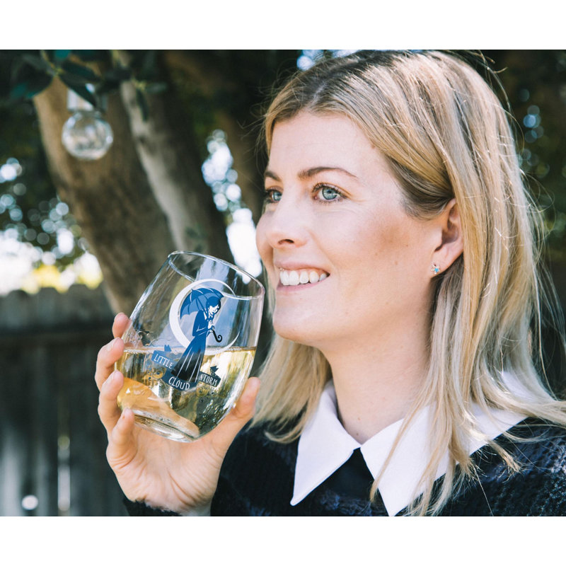 Verre à vin sans pied Addams Family «Little Storm Cloud» | 20 onces