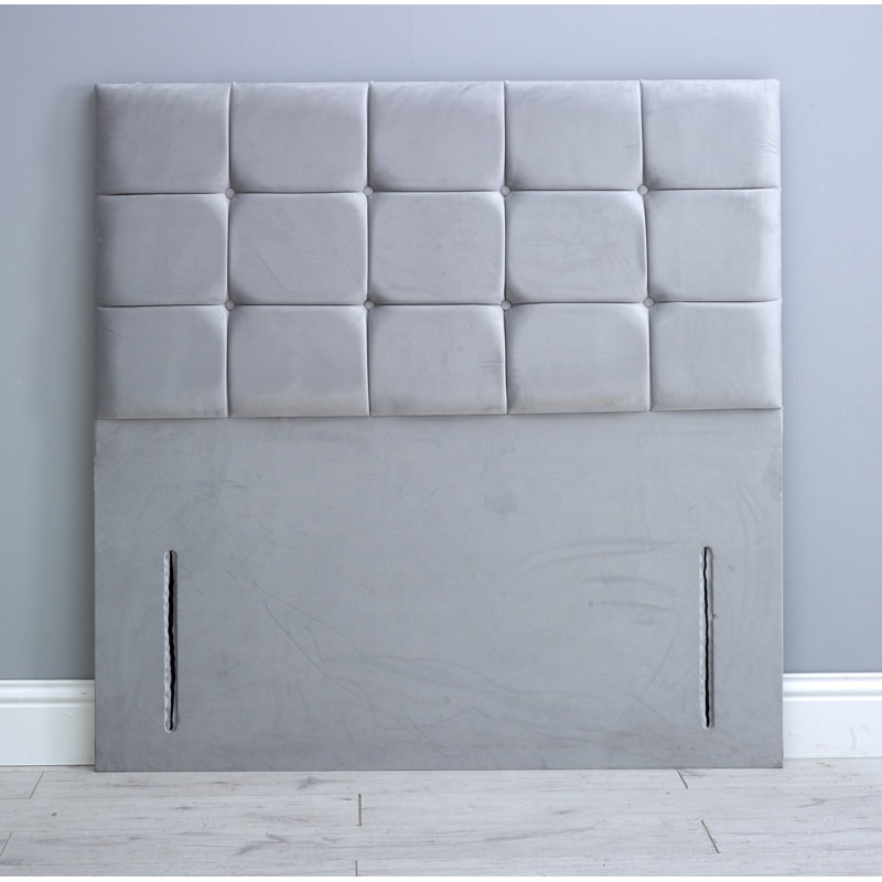 Artis Upholstered Headboard, Blue, Super King (6')