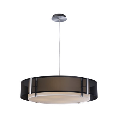 Luminaire suspendu à tambour simple à 1 lumière DEL ahtsham