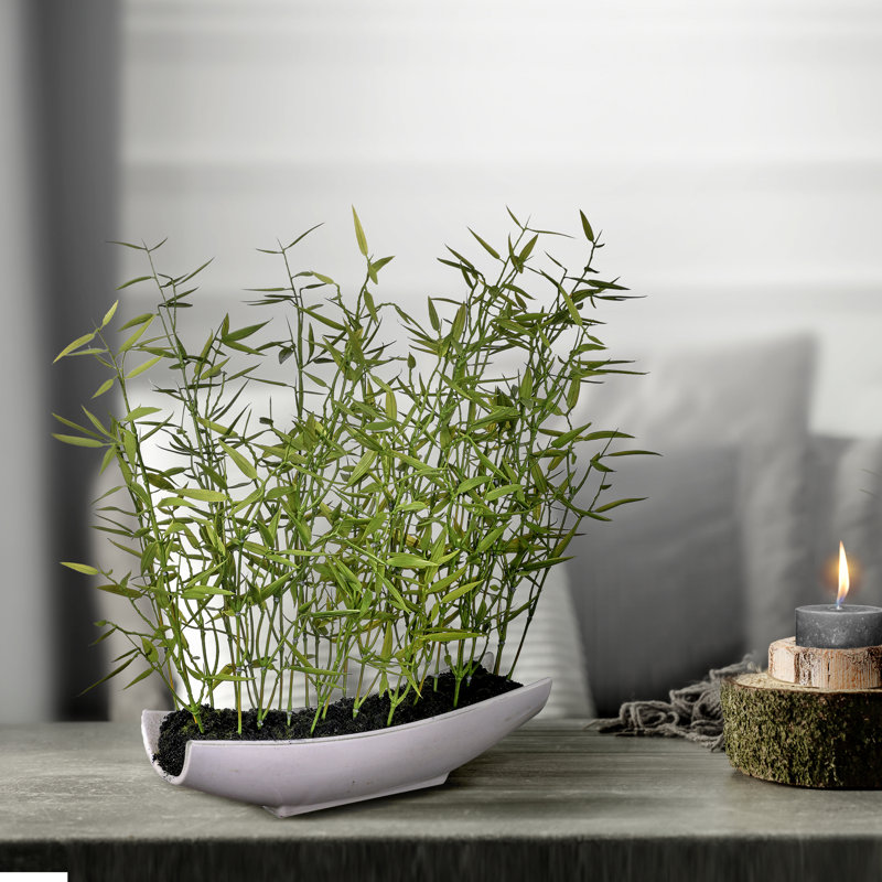 Bambou artificiel 15 po en pot