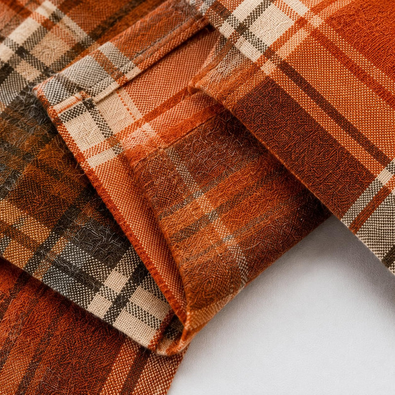 Nappe rouille à carreaux orange, housse de table rustique pour l'automne, l'Action de grâce et les décorations saisonnières, 56 po x 104 po