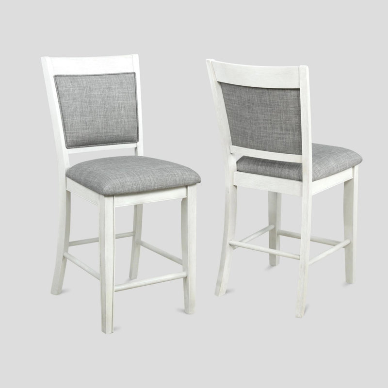 Chaise de style ferme 2 pièces, Blanc