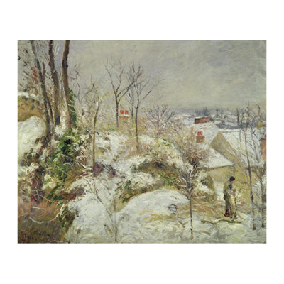 «Snow Scene» par Camille Pissarro - Estampe numérique