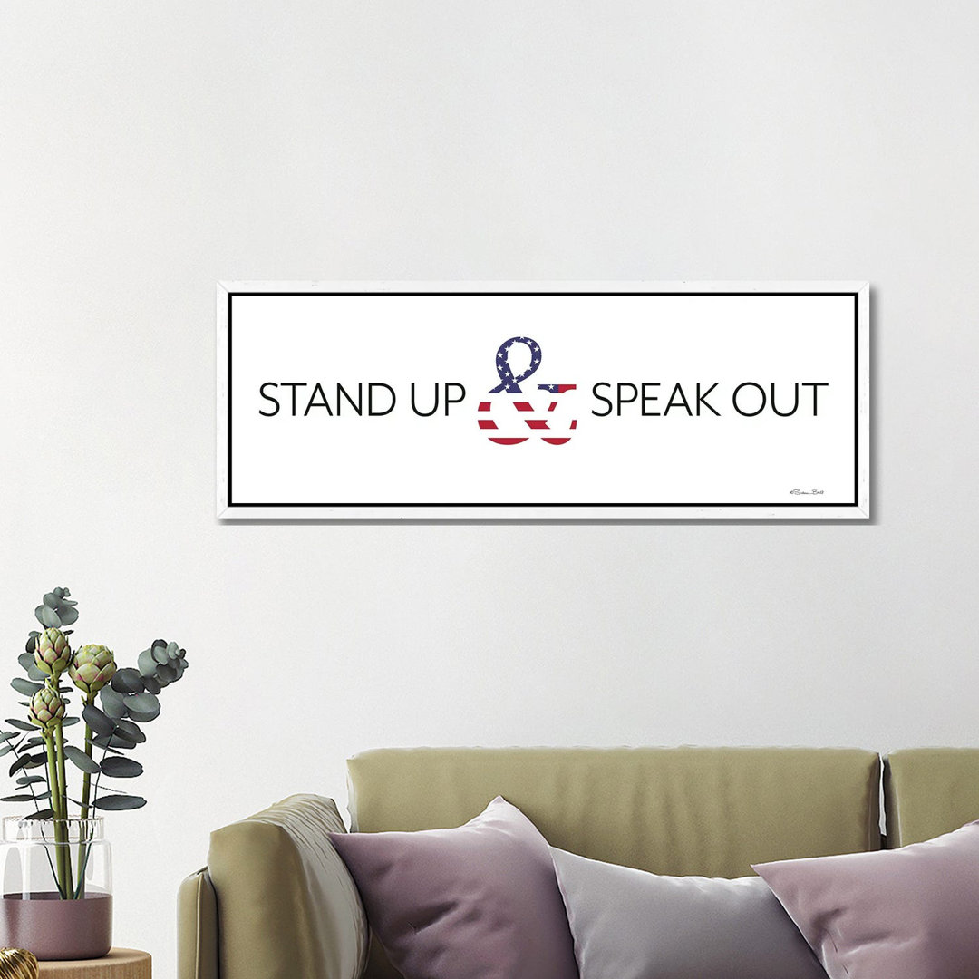 Stand Up And Speak Out von Susan Ball - Panoramaleinwand auf Leinwand Giclée auf Leinwand