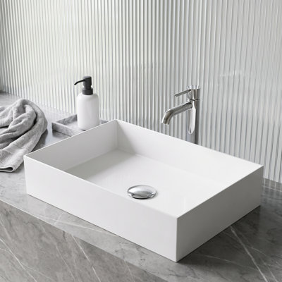 Lavabo vasque de salle de bain rectangulaire