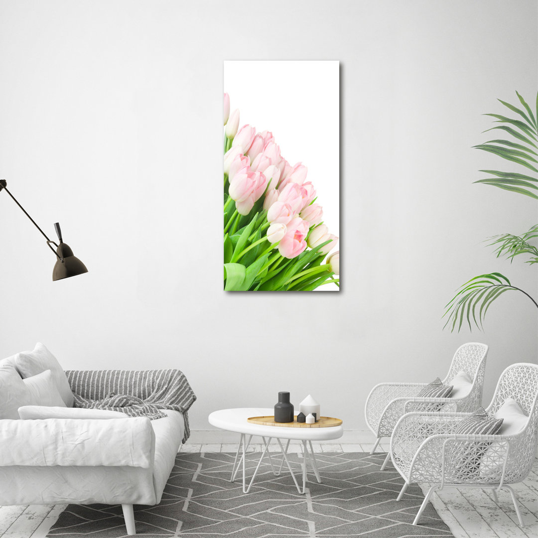 Rosa Tulpen - Kunstdrucke auf Leinwand