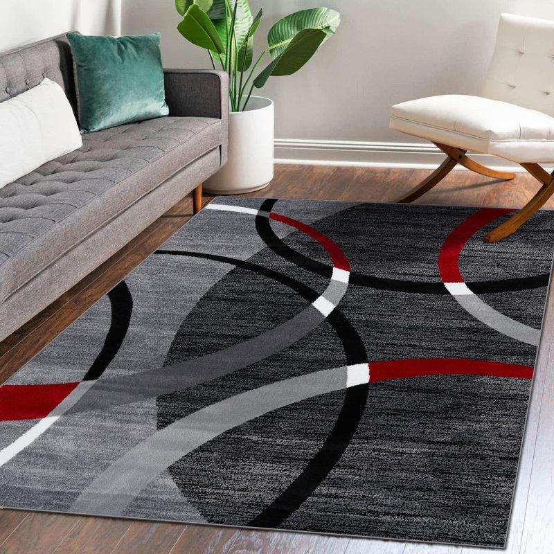 Cobbett Abstract Indoor Rug, Rectangle 5'2'' x 7'2''