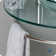 Wrought Studio™ Henery Clear/Chrome Circular Pedestal Bathroom Sink
