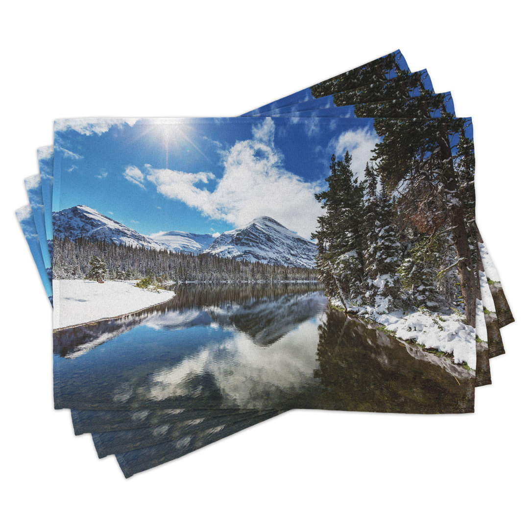 Platzmatten, Ruhige Nationalpark, Winter, Braun Blau Weiß