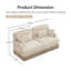 Canapé modulaire en chenille l 69,2 po x P 33 po x H 34,6 po Fashion Icon