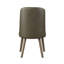 Ensemble de 2 chaises d'appoint Waylon en cuir synthétique gris et finition chêne gris