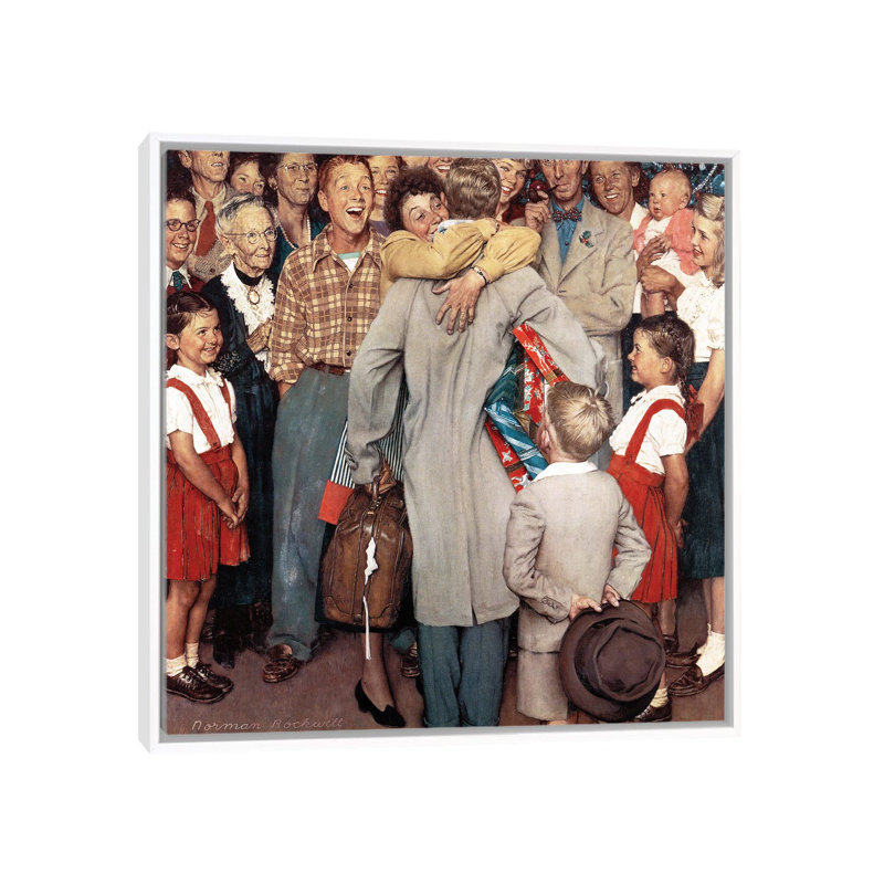 Christmas Homecoming - reproduction d'art murale - toile encadrée, H 18 po x l 18 po, Impression encadrée sans passe-partout