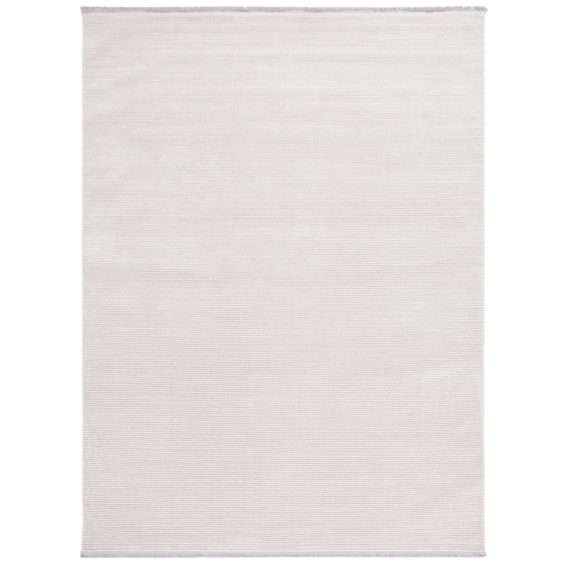 Tapis ivoire tissé à la machine Maayan, Rectangle 8 pi x 10 pi