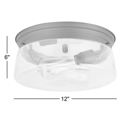 Marquette Glass Flush Mount