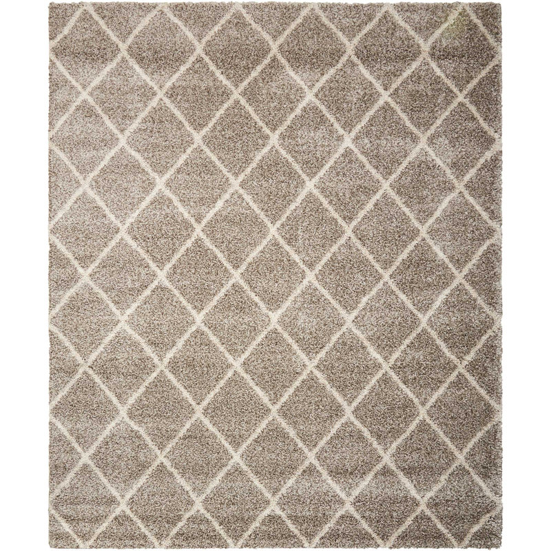 Tapis marocain à poils longs Rosetta, Rectangle 8 pi 2 po x 10 pi
