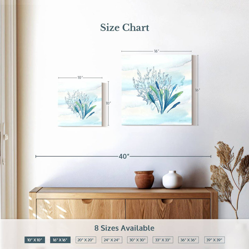 Brampt Great Blue Sea VI, 10" H x 10" W