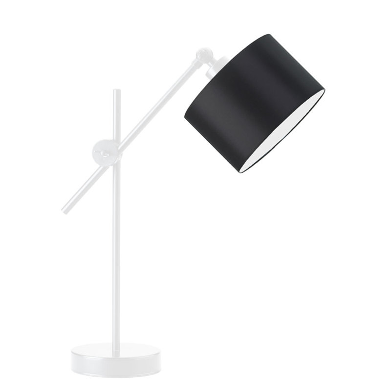 Gartha Adjustable Metal Desk Lamp, White, Black