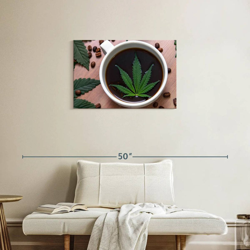 Marijuana et café, H 20 po x l 30 po