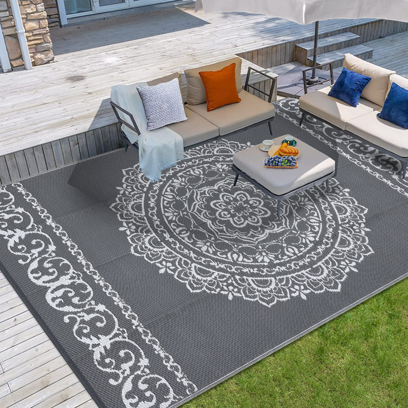 Tapis intérieur / extérieur Alese, Rectangle 8 pi x 10 pi