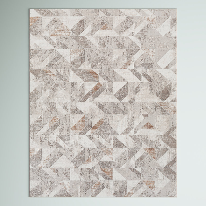 Lemaire Chevron Indoor Rug, Rectangle 5'3" x 7'