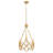Leona Eight-Light Hand-Leafed Oval Chandelier