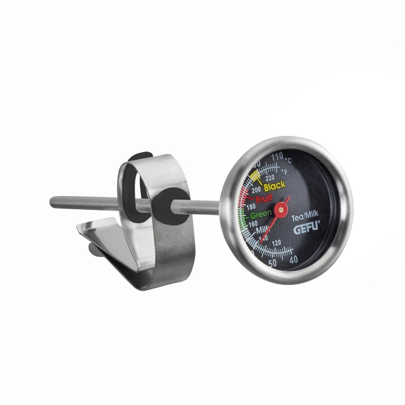 Gefu Stainless Steel Tea and Milk Thermometer - Silver