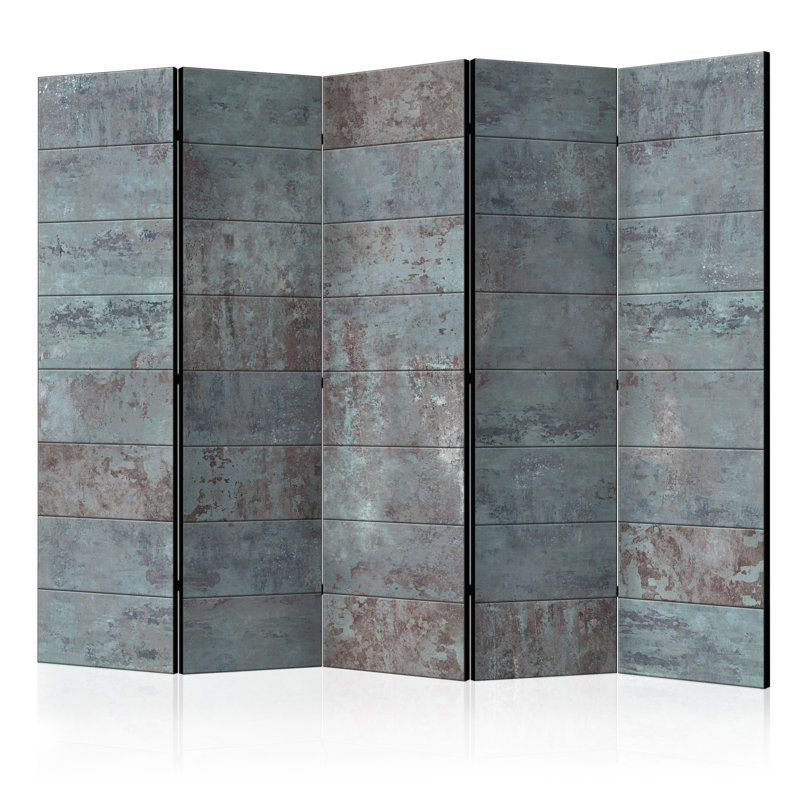 225cm W x 172cm H 5 - Panel Wood Folding Room Divider