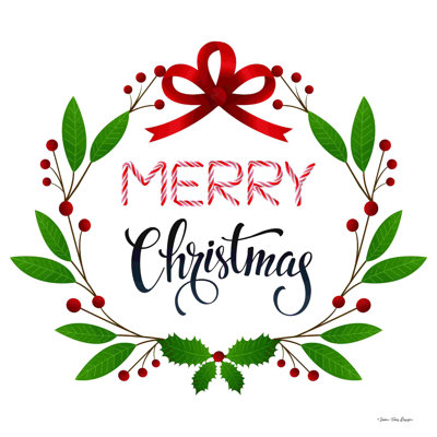 " Merry Christmas Wreath " by Seven Trees Design