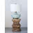 Ceramic Table Lamp with Linen Shade Aqua-1005470852-1005470853