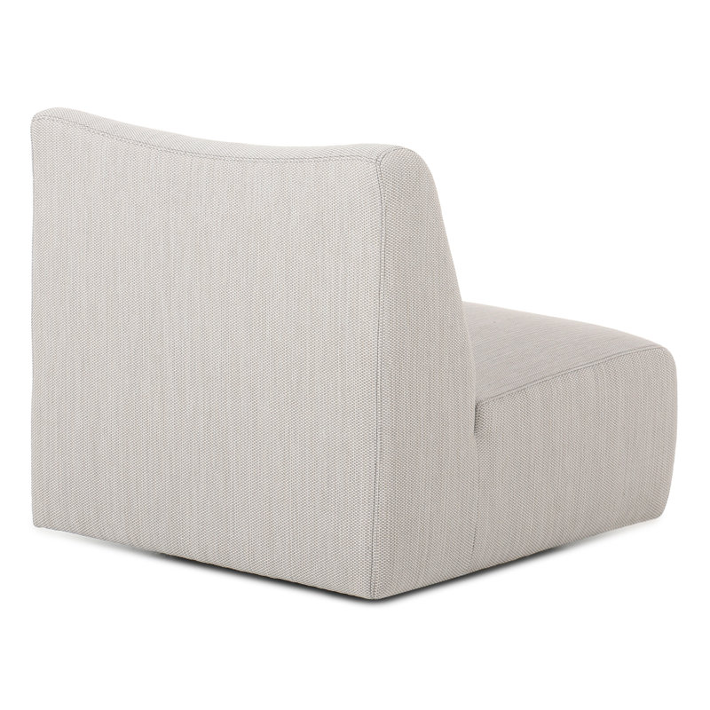 Atlas Outdoor Swivel Accent Chair Light Gray