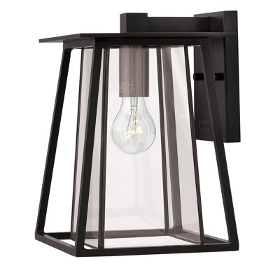 Izzie Black Outdoor Wall Lantern