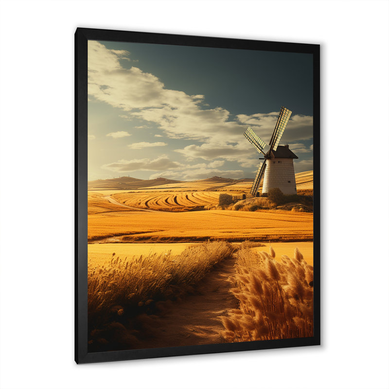 Reproduction d'art sur toile Espagne, Cadre photo noir, H 20 po x l 12 po x P 1 po