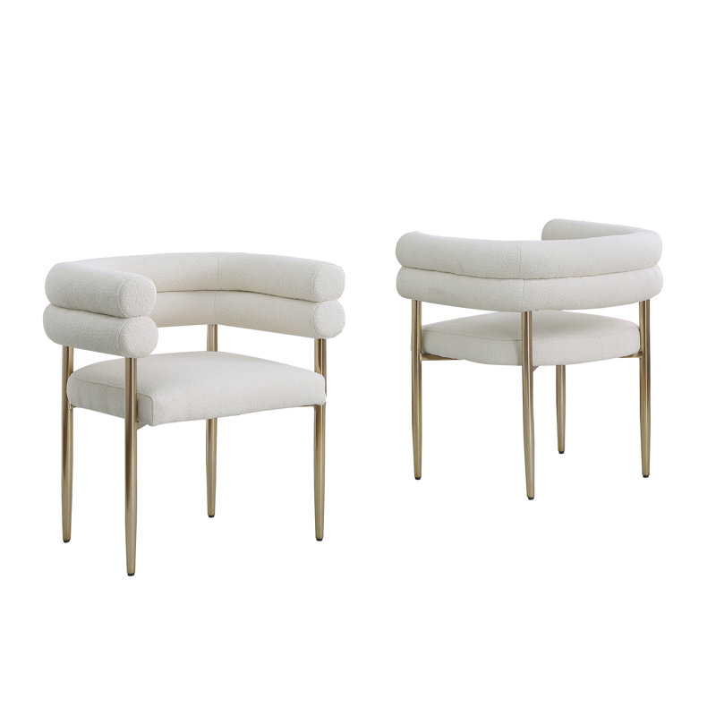 Chaise d'appoint Chousein Boucle , Crème